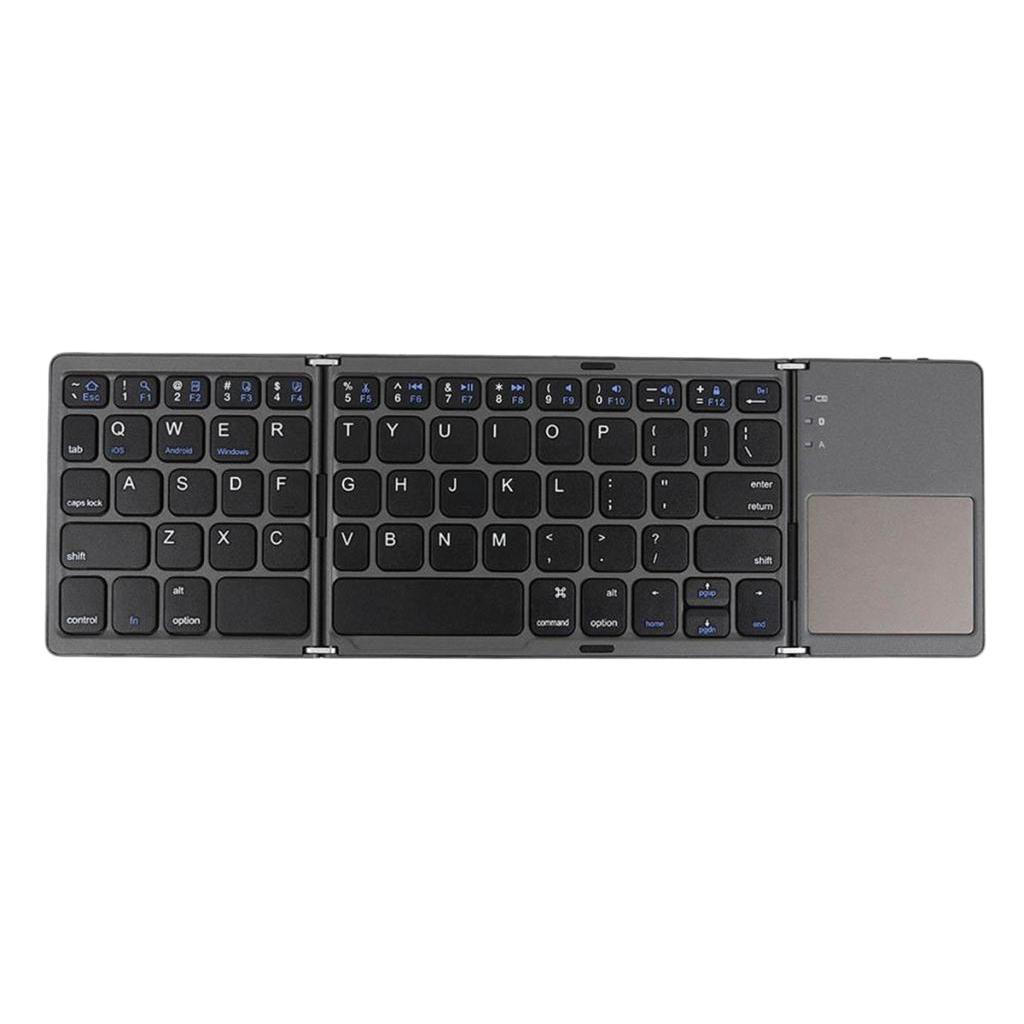 B033 Mini Bluetooth Folding Keyboard Keypad Touchpad Tablet Ipad Phone