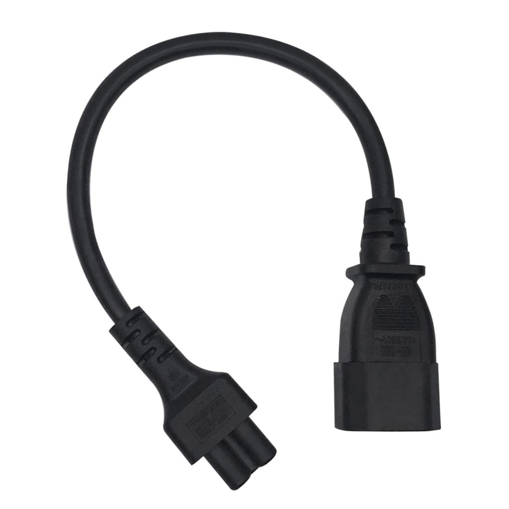 IEC 320 C14 Male to C5 Female Power Extension Cable Replacement 60cm