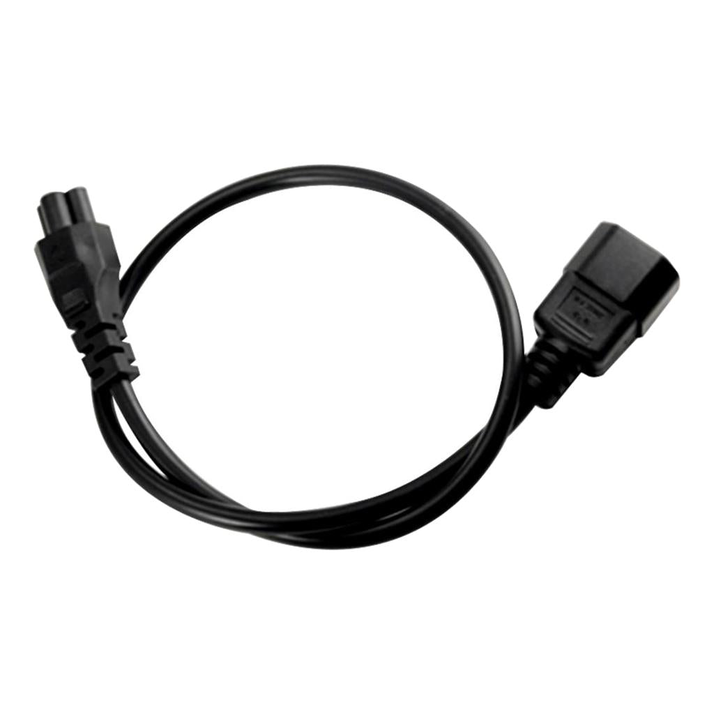 IEC 320 C14 Male to C5 Female Power Extension Cable Replacement 60cm