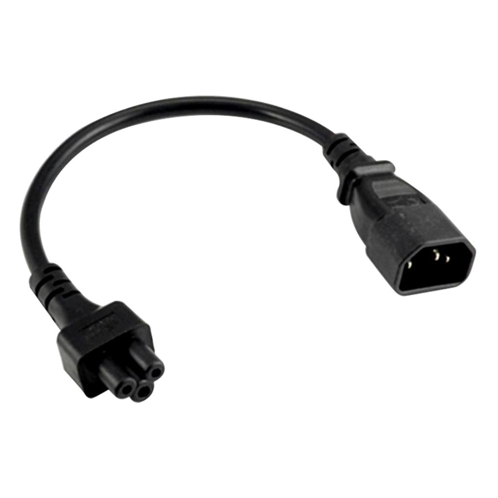 IEC 320 C14 Male to C5 Female Power Extension Cable Replacement 60cm