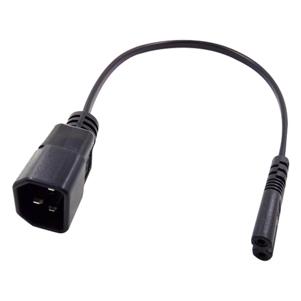 IEC 320 C14 Male to C7 Female Power Extension Cable Replacement 30cm