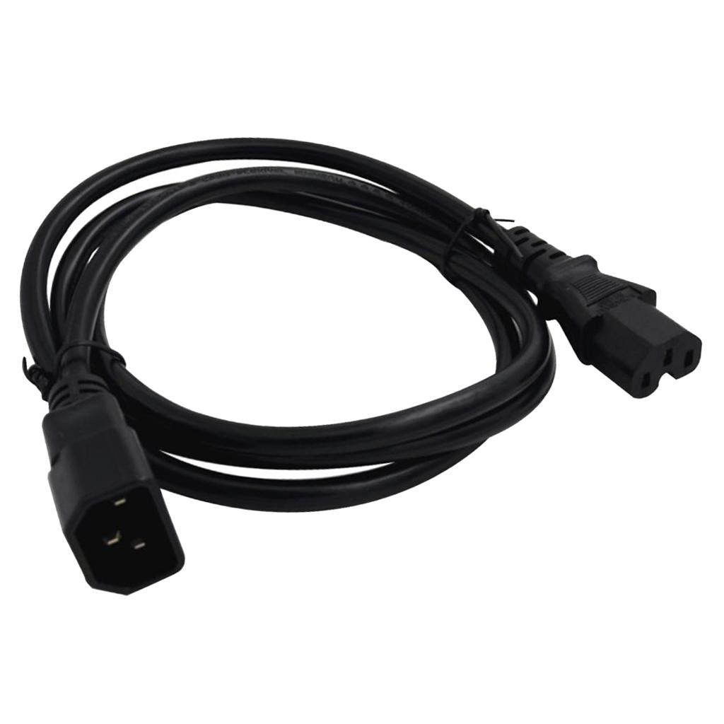 IEC 320 C14 Male to C15 Female Power Extension Cable Replacement 100cm