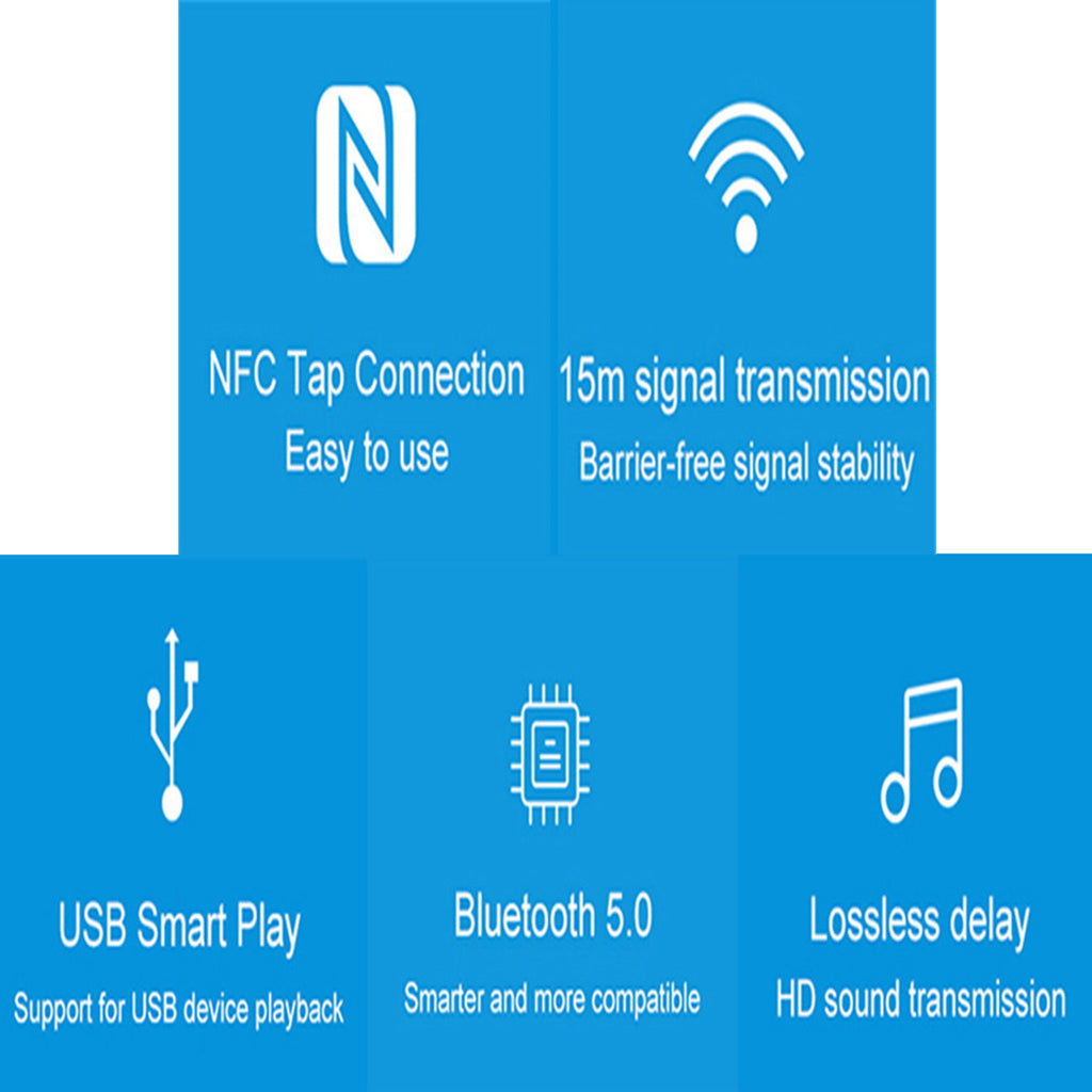 Receiver Adapter NFC 3.5mm Audio  Stereo Receiver Dongle