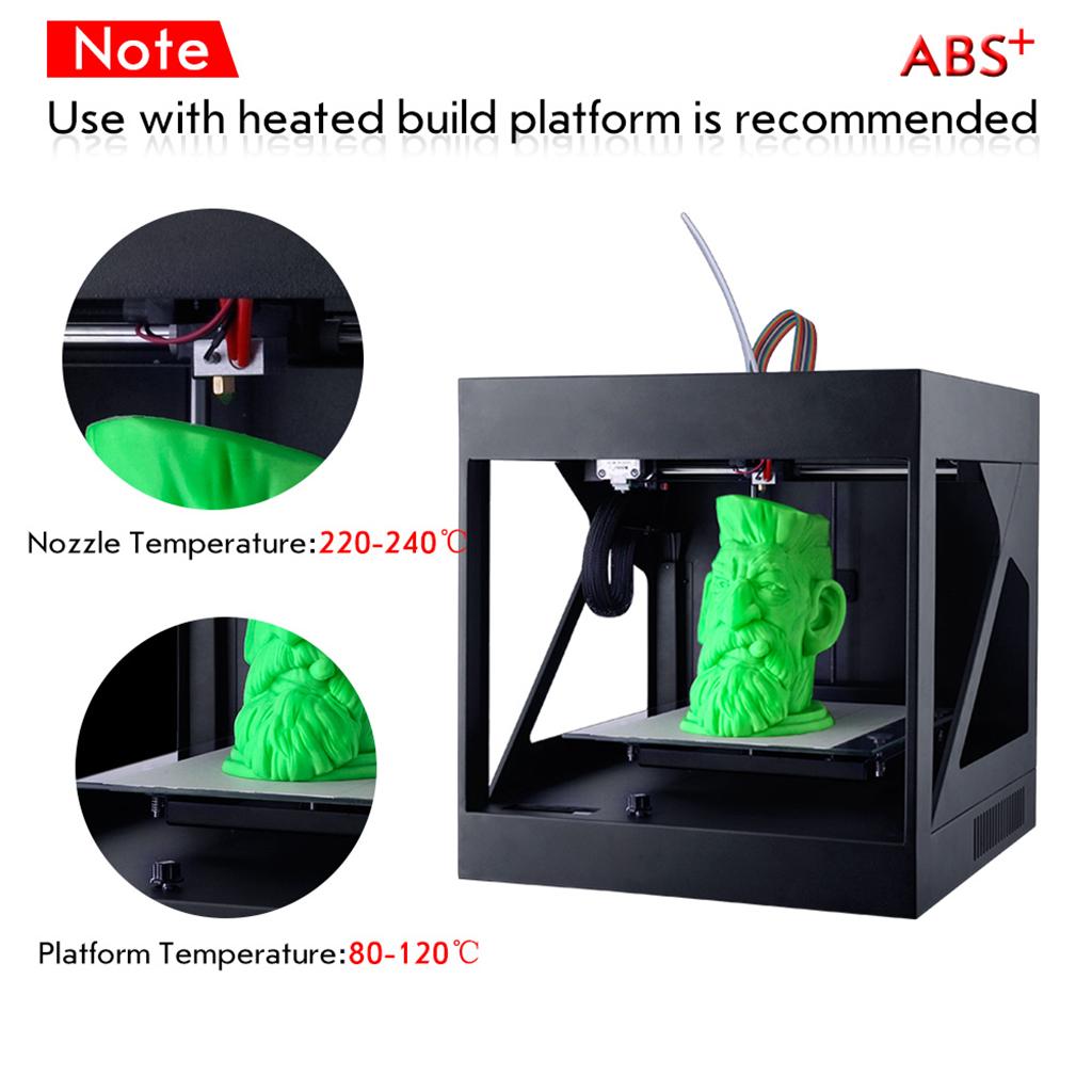 ABS Filament 1.75mm for 3D Printer +/- 0.02mm 1kg Spool (2.2lbs) Clear