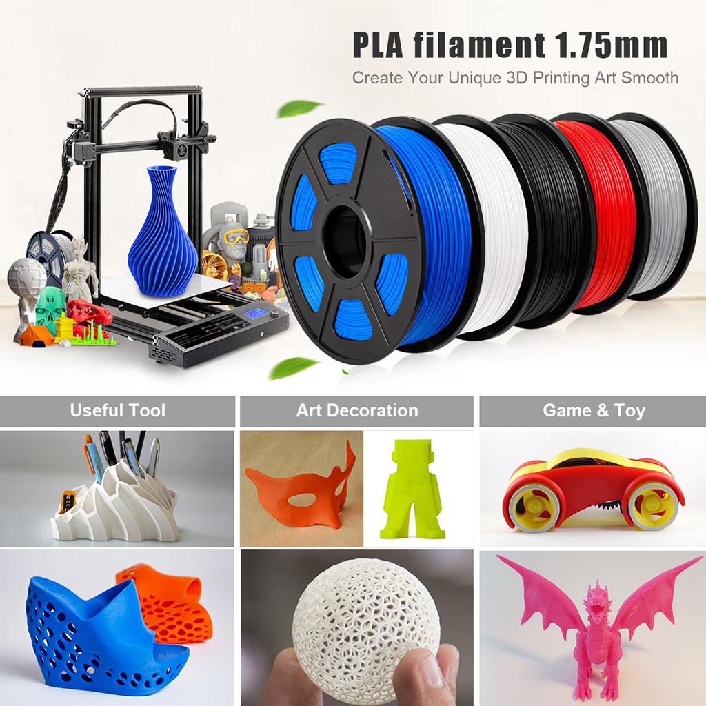 1kg PLA 1.75mm Filament Spool Accuracy 0.03 mm  White