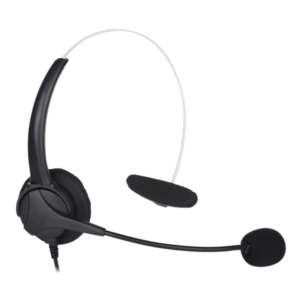 Tunable Binaural Head-mounted Telephone Headset with Mic for Computer