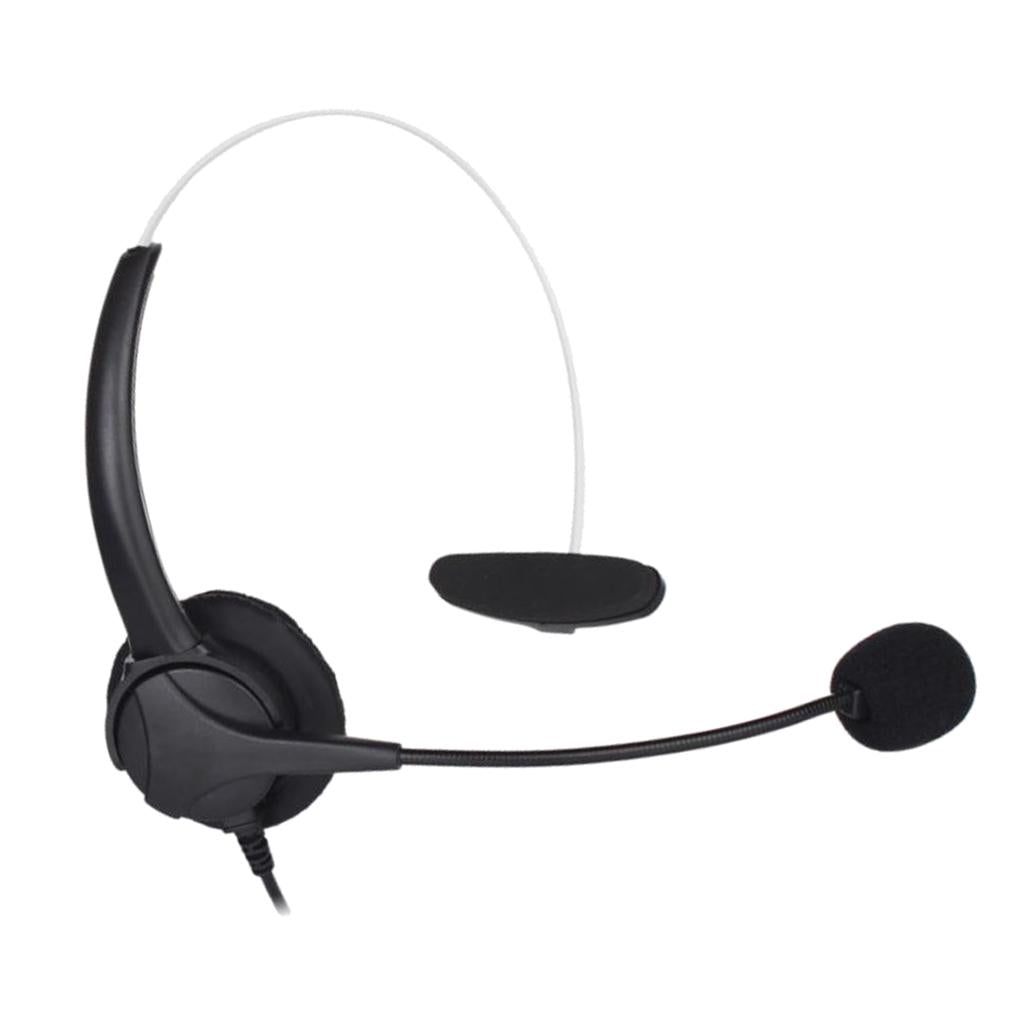 Tunable Binaural Head-mounted Telephone Headset with Mic for Computer