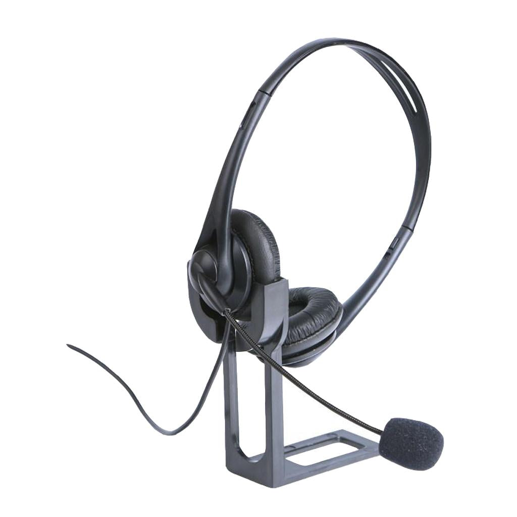 Tunable Binaural Head-mounted Telephone Headset with Mic for Phone