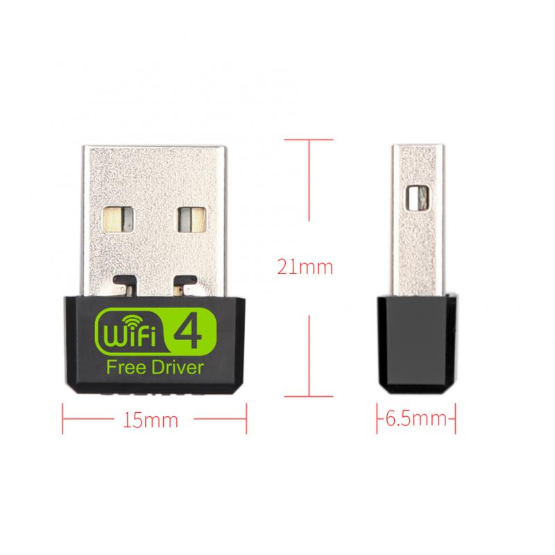 New 150Mbps Wireless 2.4G 802.11 b/g/n LAN USB WiFi Network Adapter Black