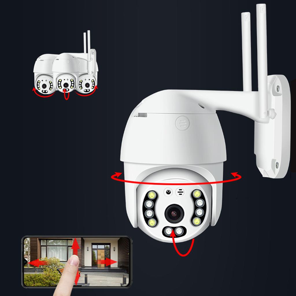 HD 1080P WiFi PTZ IP Speed Dome Camera Cruise Video Max 128G TF Night Vision