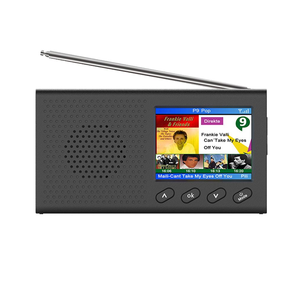 2.4 inch DAB-PC1 Digital DAB FM Radio with BT Stereo Rechargeable Personal
