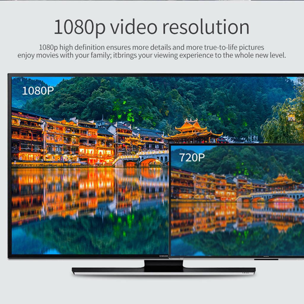 Wireless Display Dongle 1080P/4K Cast Things to Big Screen Single-core 1080P