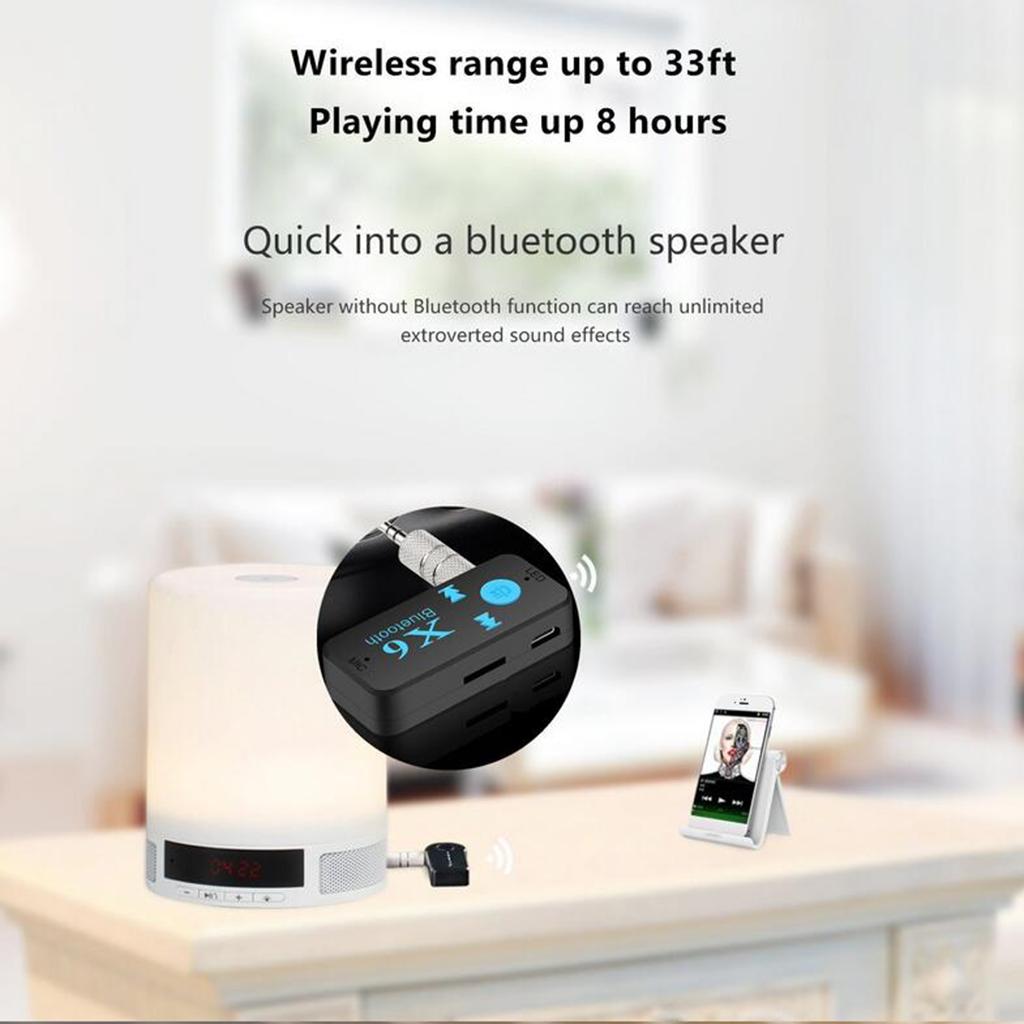 Wireless Bluetooth Receiver 3.5mm USB for Vehicle and Home Audio Systems