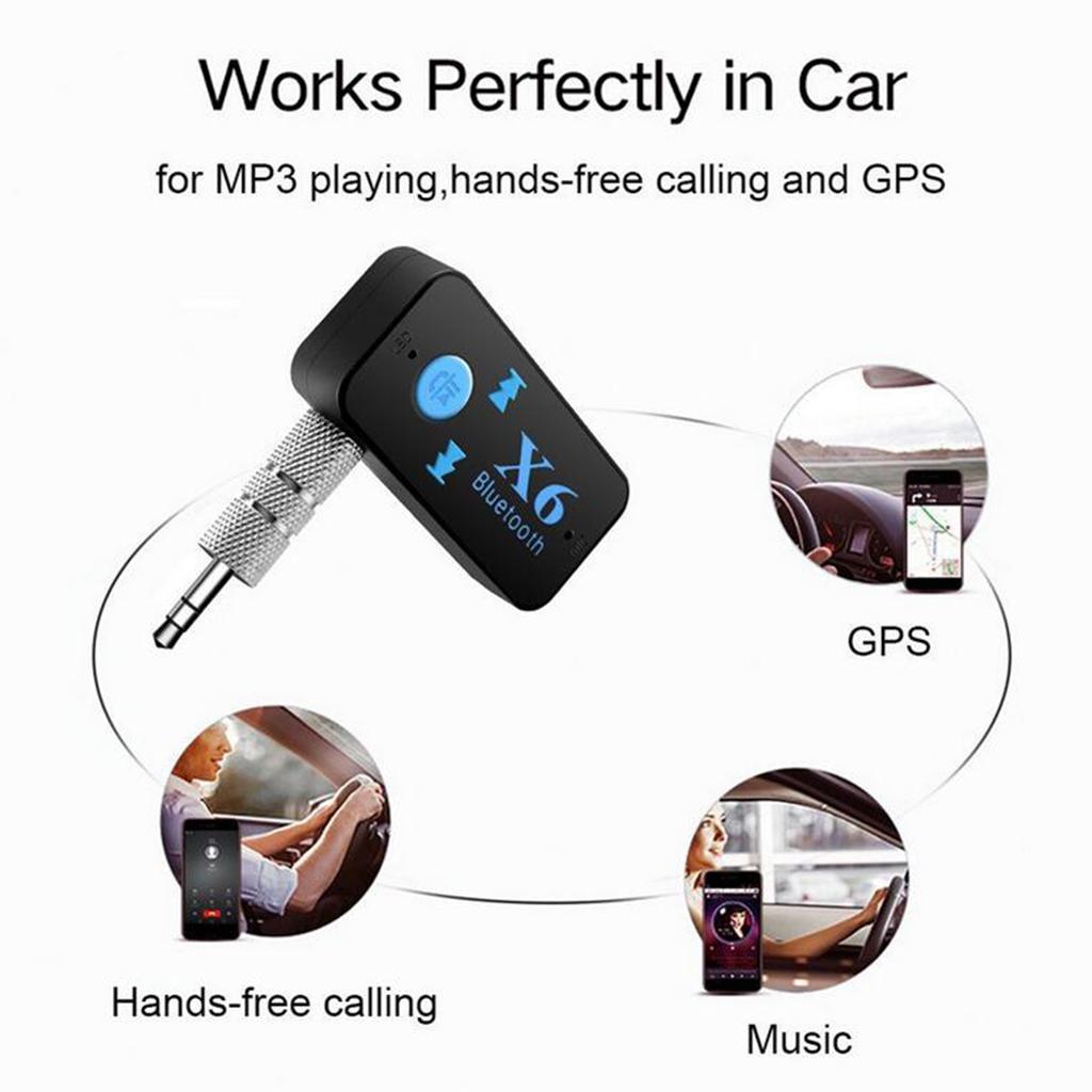 Wireless Bluetooth Receiver 3.5mm USB for Vehicle and Home Audio Systems