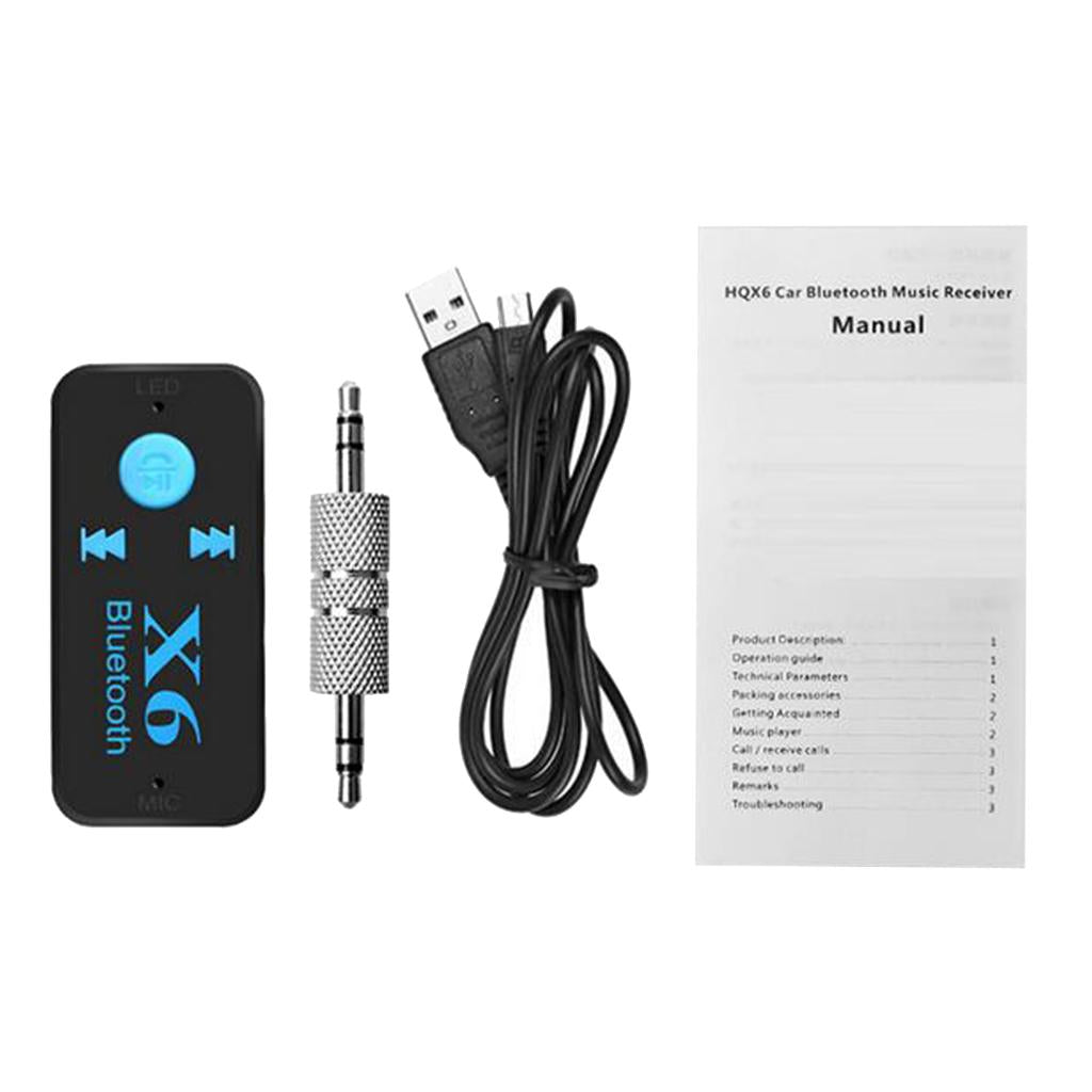 Wireless Bluetooth Receiver 3.5mm USB for Vehicle and Home Audio Systems