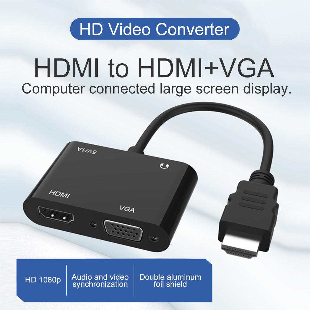 HDMI To HDMI VGA Audio Adapter Multiport Adapter For Macbook Devices