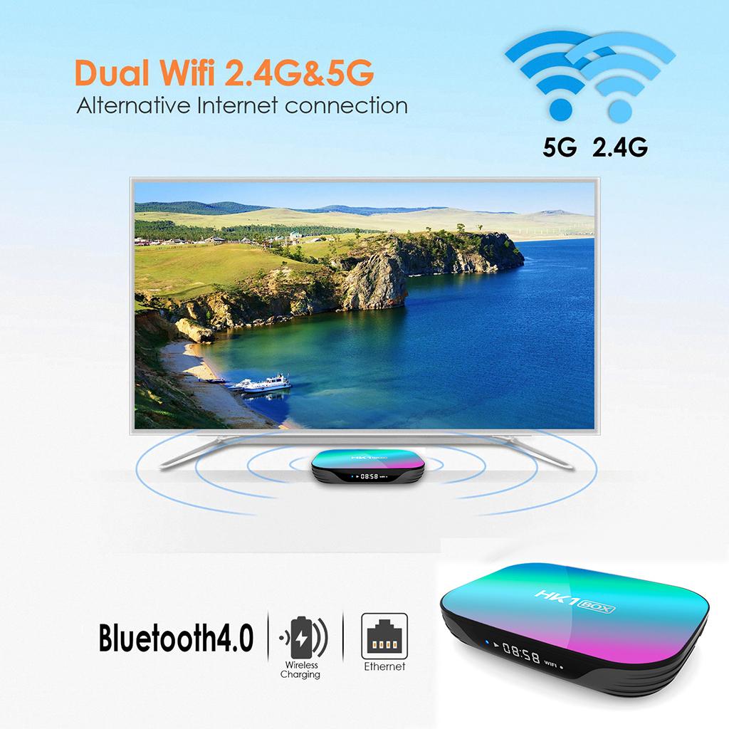 32/64/128GB STB S905X3 Quad Core WiFi BT 2.4/5G 8K Media 4+64g AU Plug