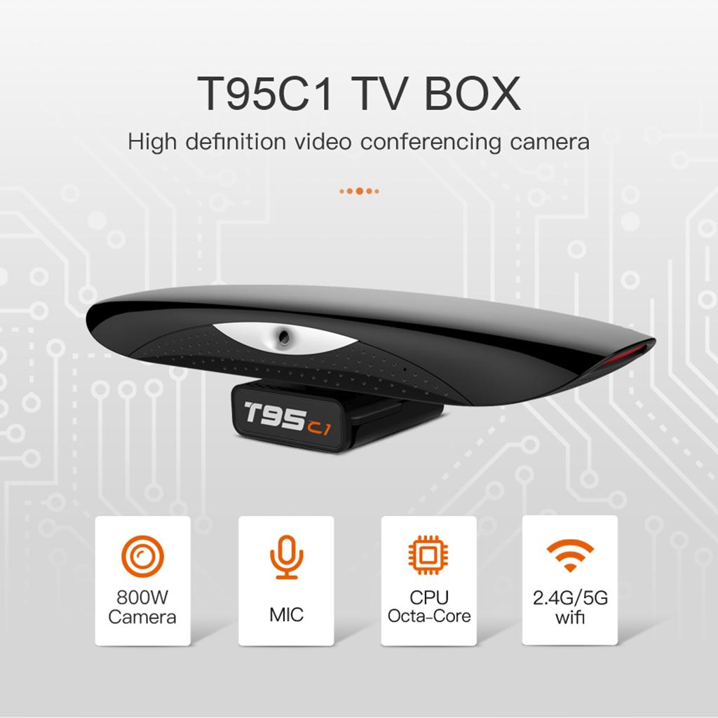 2G+16G STB T95C1 Octa Core WiFi BT 2.4G/5G 4K Media Player AU Plug