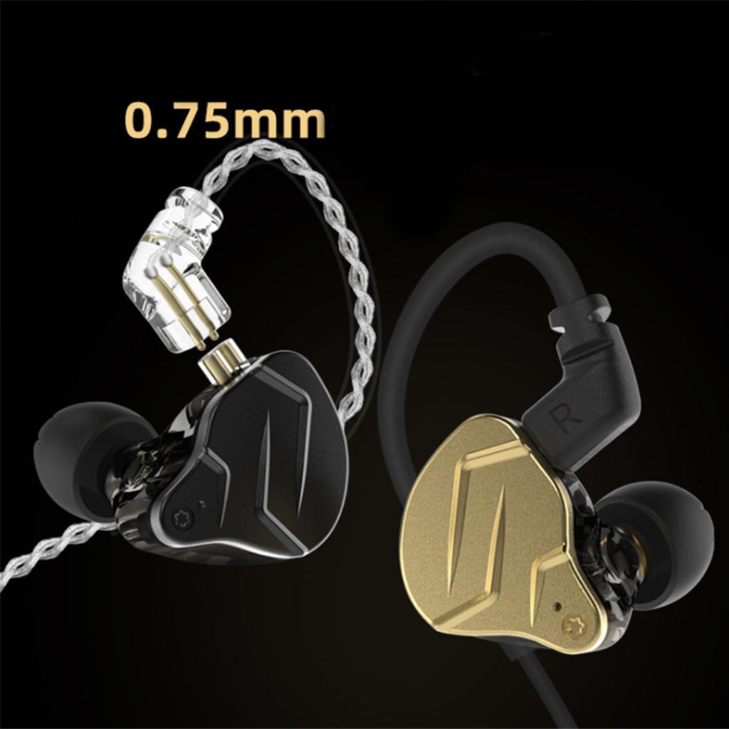 ZSN PRO X 1BA+1DD Dual Driver Hybrid Earbuds Stereo Earphone golden no mic