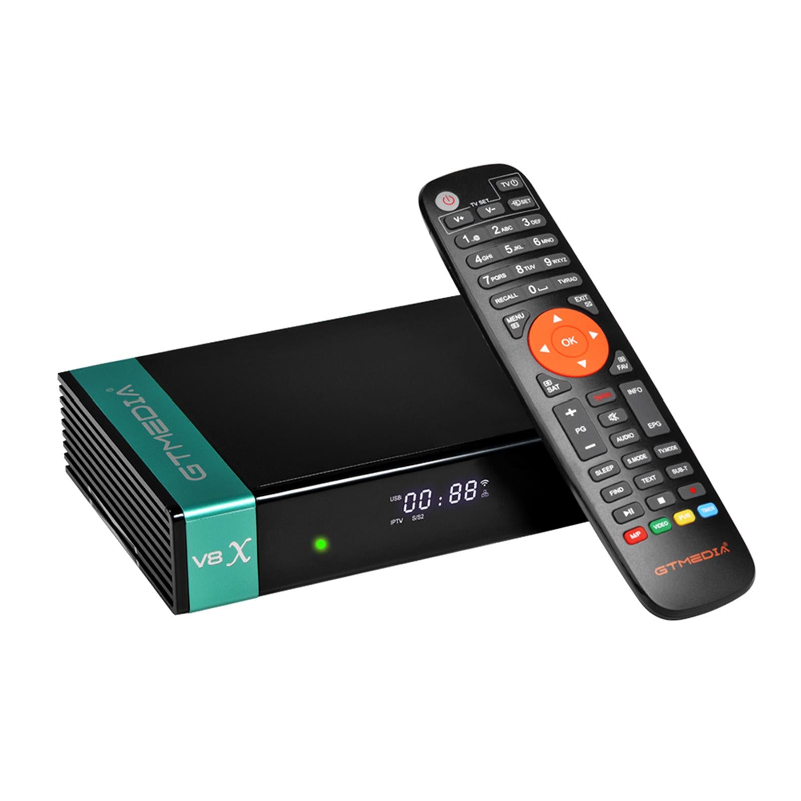 V8X HD Satellite Receiver FTA DVB-S2/S2X Decoder 2.4G Wifi H.265  US