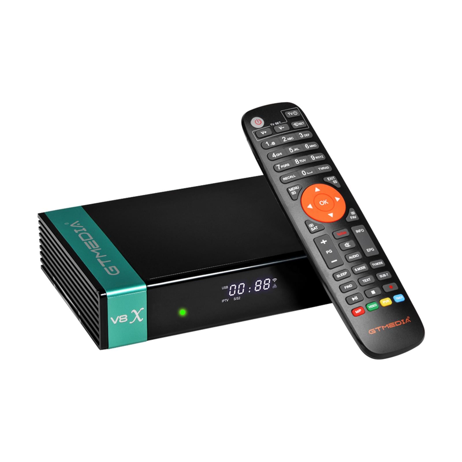 V8X HD Satellite Receiver FTA DVB-S2/S2X Decoder 2.4G Wifi H.265  US