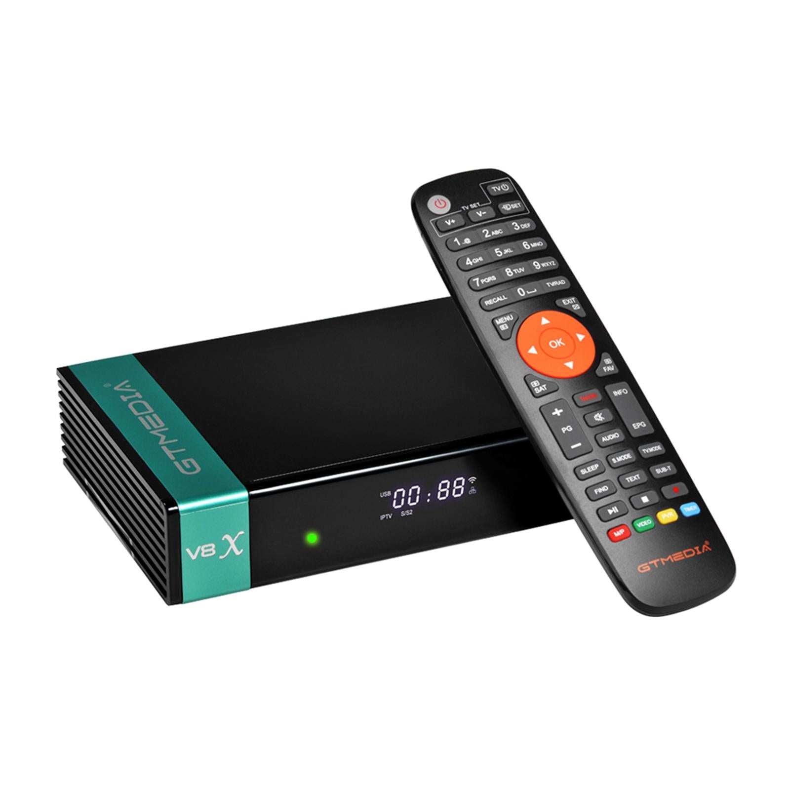 V8X HD Satellite Receiver FTA DVB-S2/S2X Decoder 2.4G Wifi H.265  US