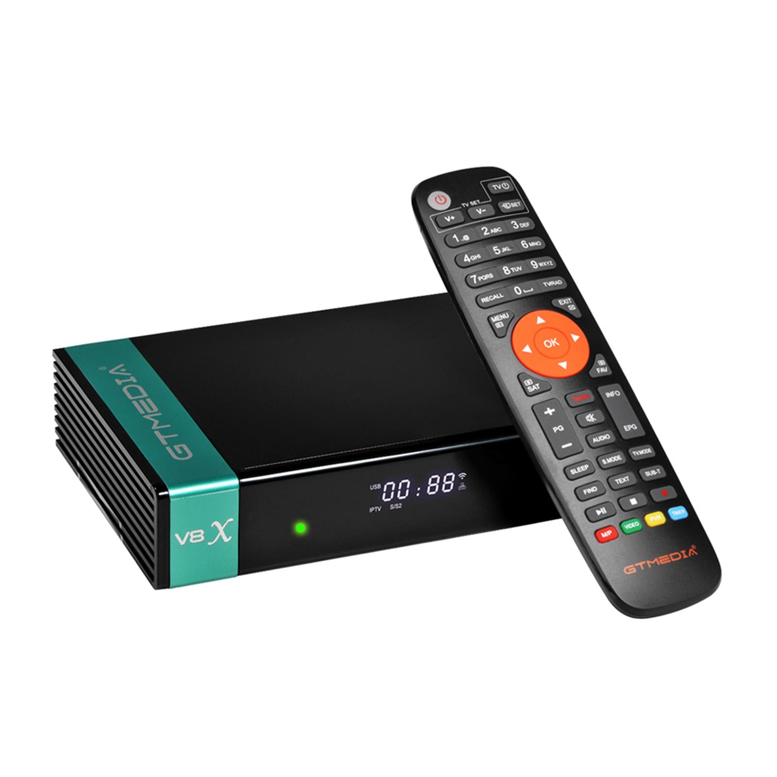 V8X HD Satellite Receiver FTA DVB-S2/S2X Decoder 2.4G Wifi H.265  US