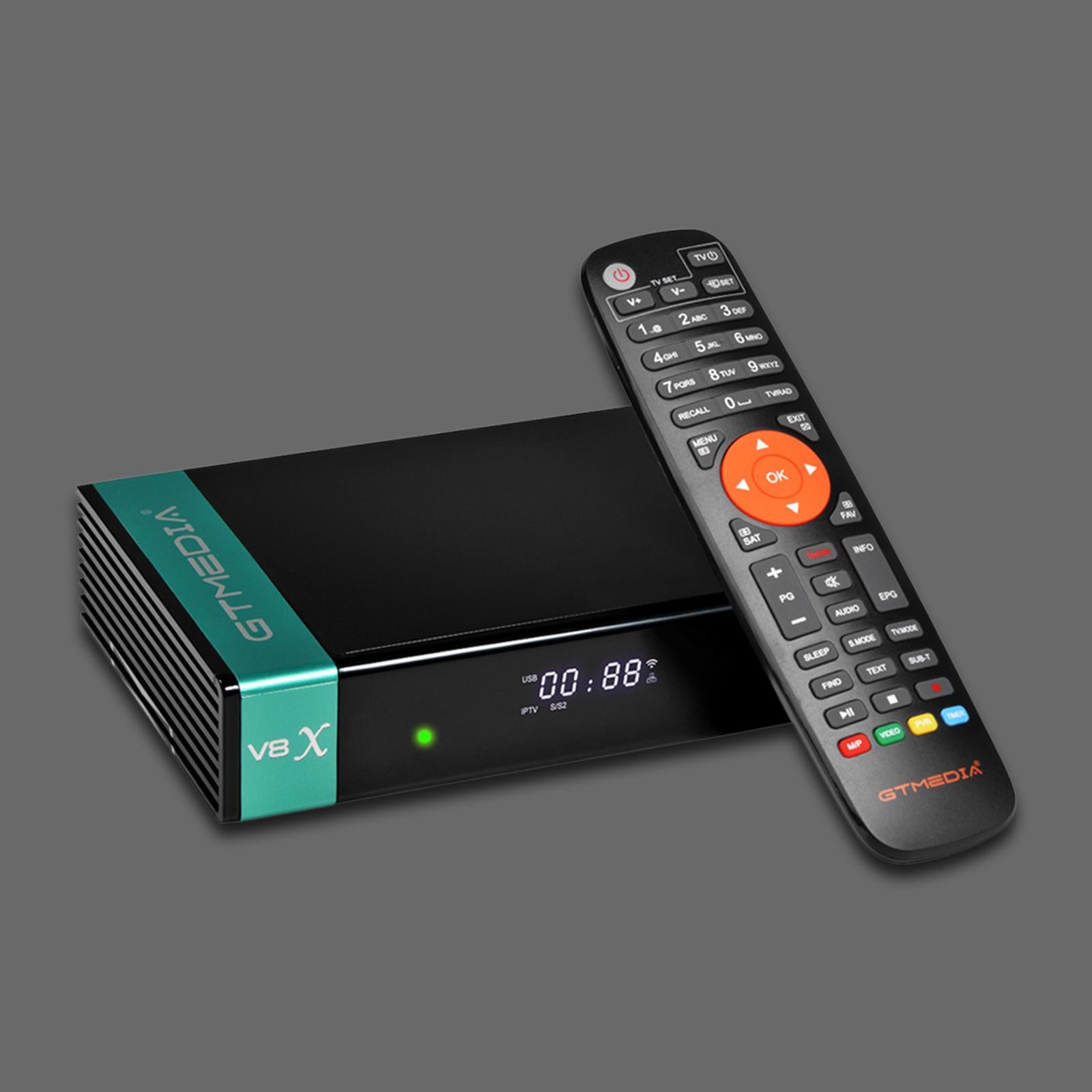 V8X HD Satellite Receiver FTA DVB-S2/S2X Decoder 2.4G Wifi H.265  US