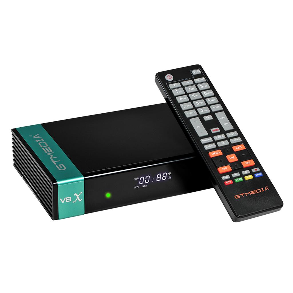 V8X HD Satellite Receiver FTA DVB-S2/S2X Decoder 2.4G Wifi H.265 UK