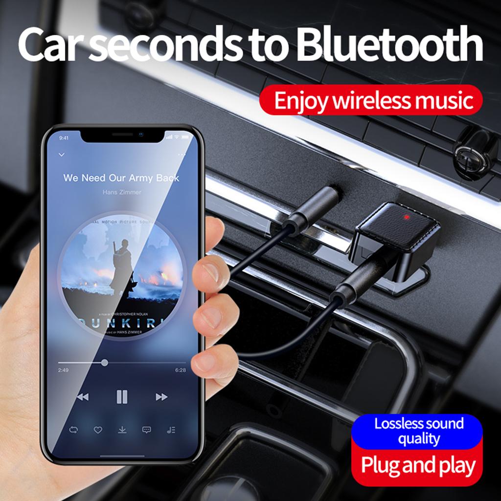 Wireless USB Bluetooth 5.0 Receiver Transmitter 3.5mm Adapter for Car TV PC