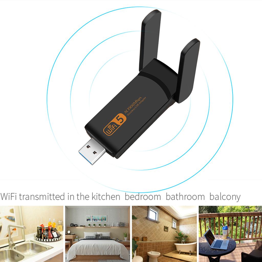 Dual Band USB 3.0 WiFi Wireless Dongle Lan Network Adapter 5GHz 2.4GHz