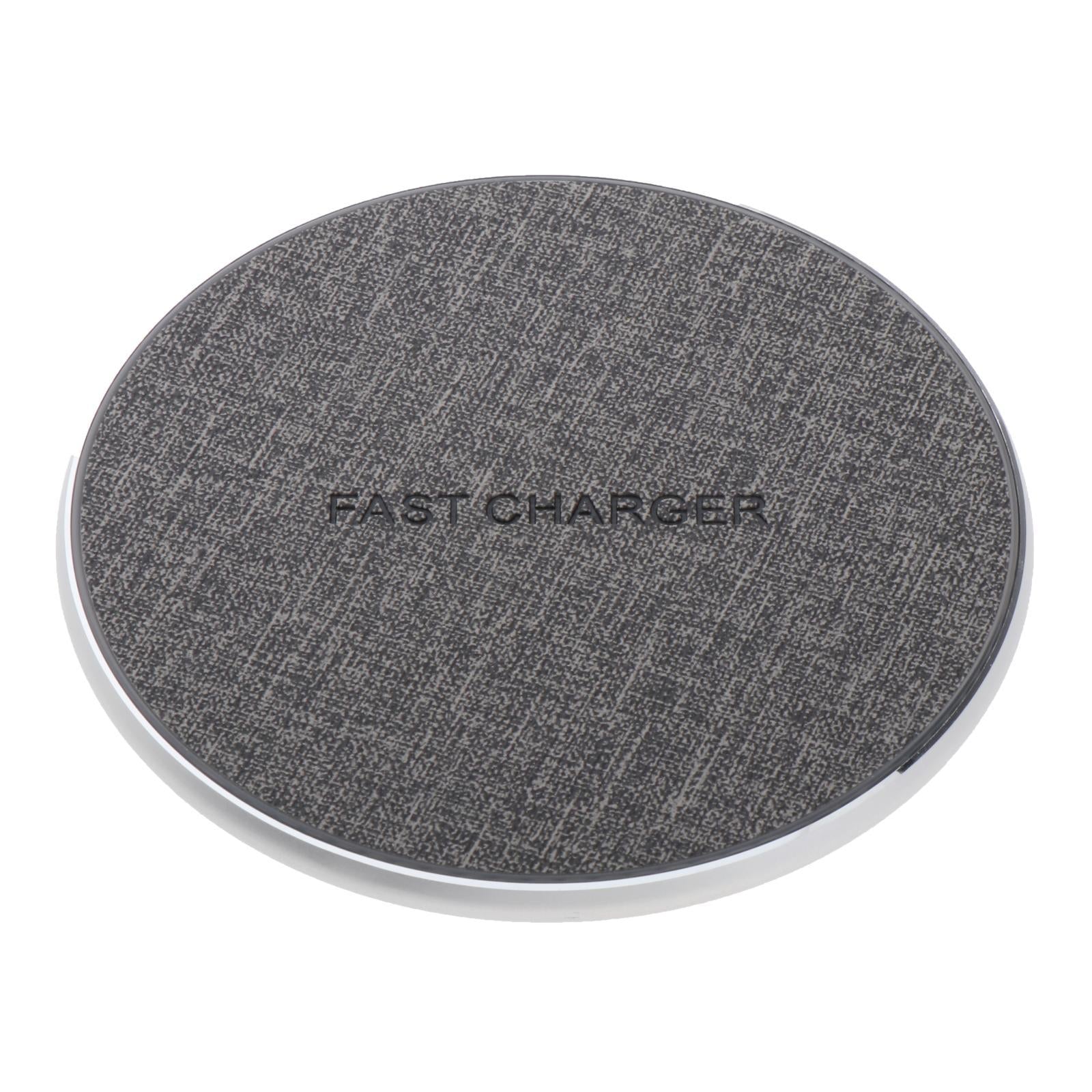 Anti-slip Fast Wireless Charger Charging Dock Overcurrent Protection Grey