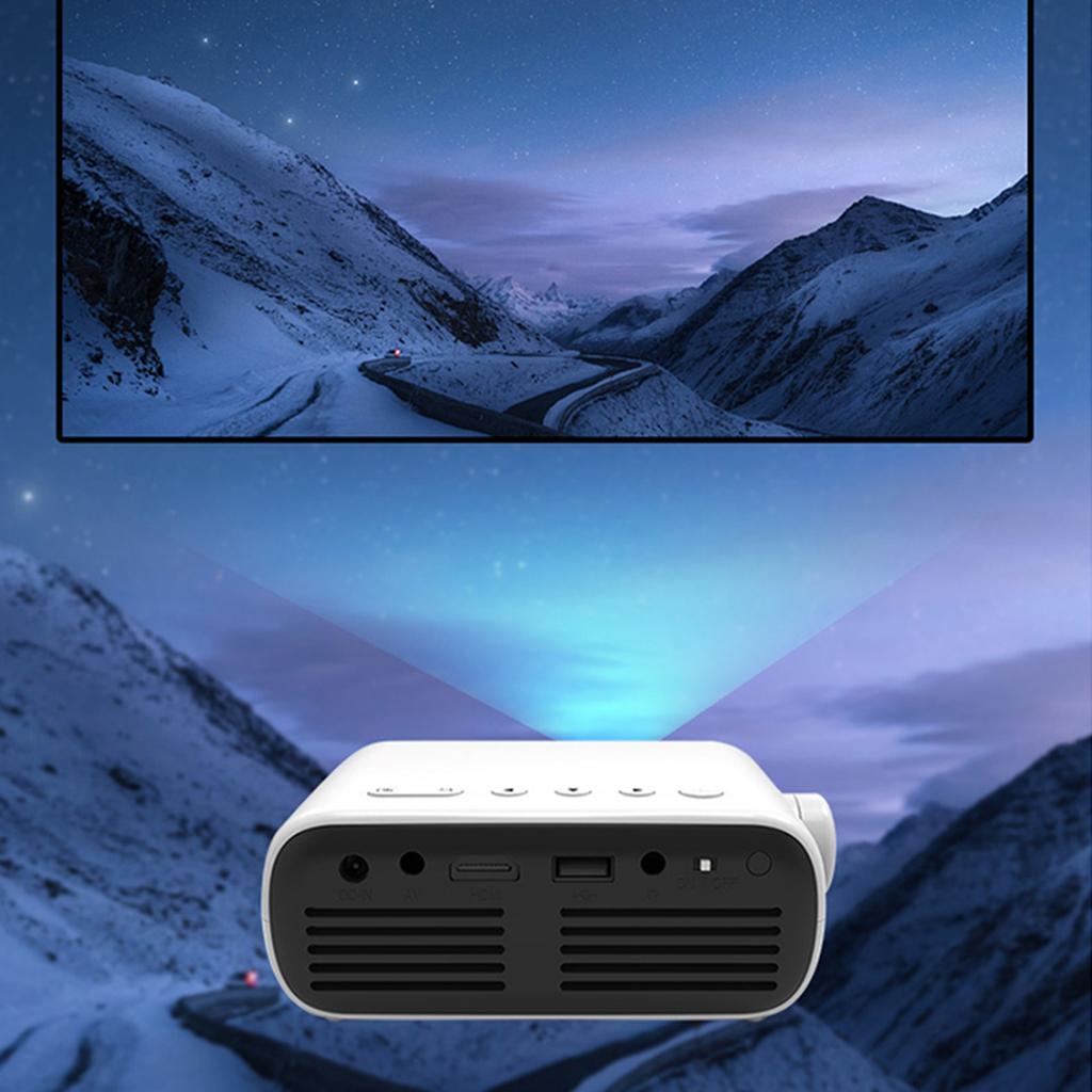 Outdoor YG280 Movie Mini Projector 1080P 80'' with LED HDMI AV USB AUX UK