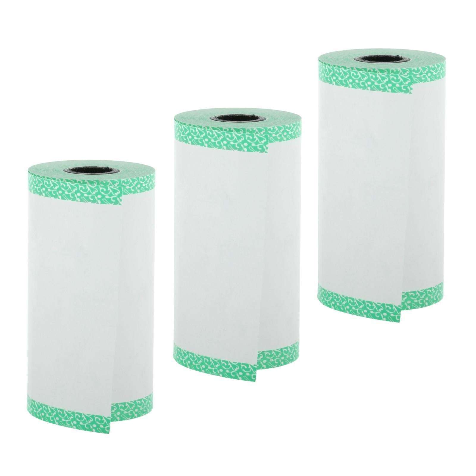 3x Thermal Cash Register Printing Paper Roll Label Printer Color Edge Green