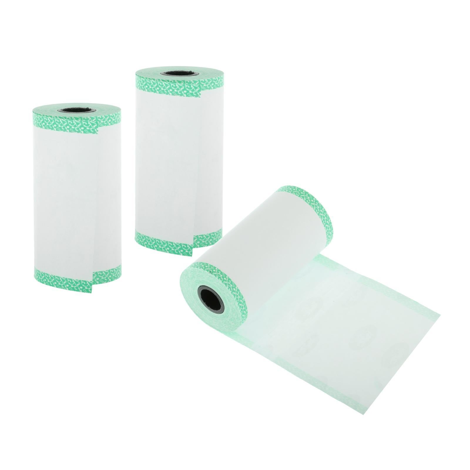 3x Thermal Cash Register Printing Paper Roll Label Printer Color Edge Green