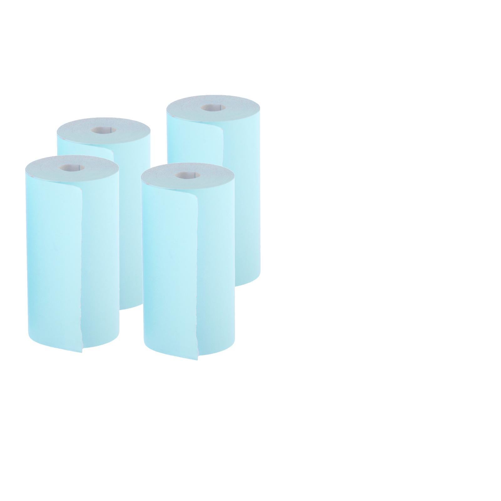 5pcs Colored Printing Paper Roll Thermal Printer Portable 57x30mm Blue