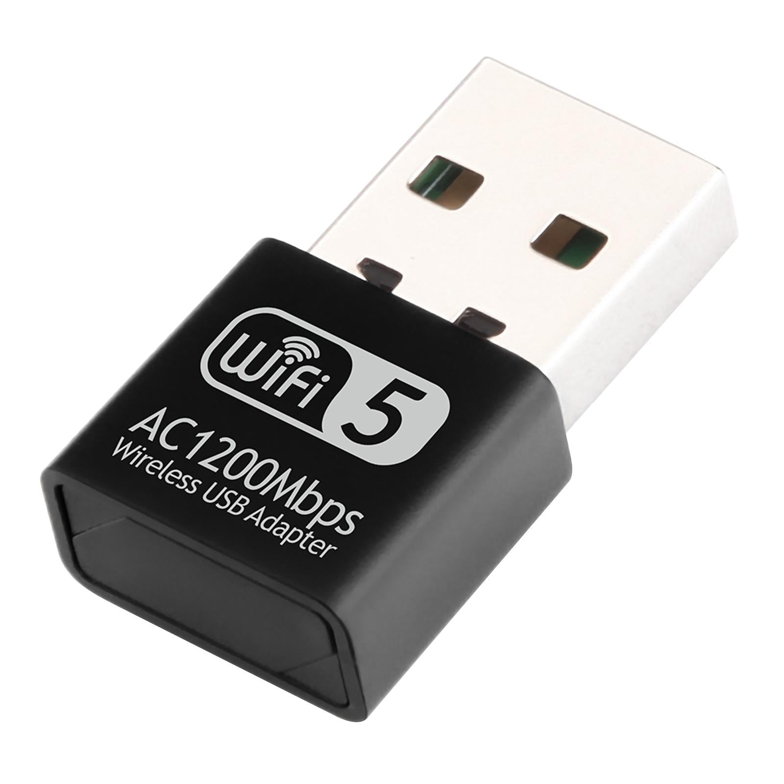 Dual Band AC 1200Mbps USB WiFi Adapter 2.4Ghz/5.8Ghz WiFi Dongle High Speed