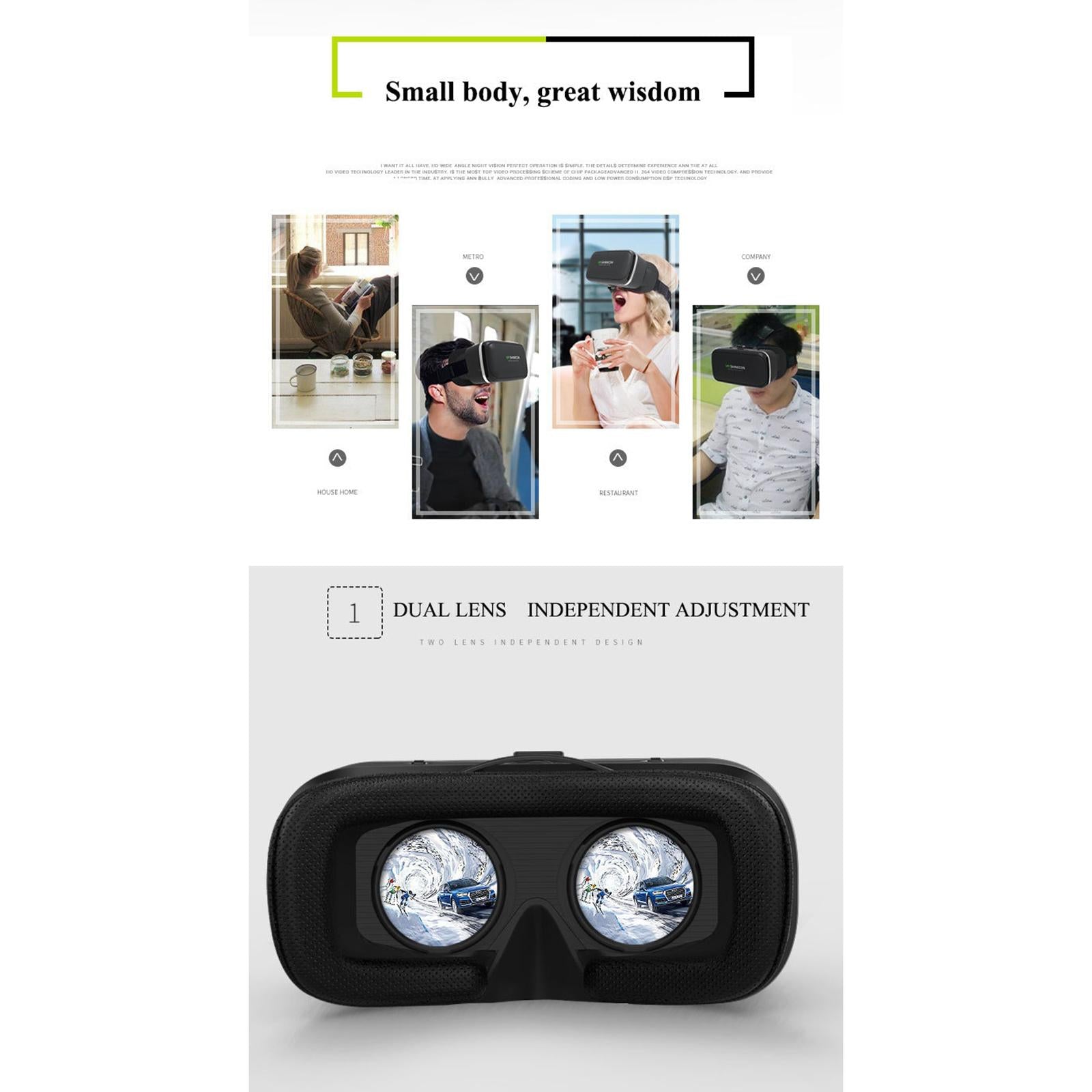 3D Glasses Virtual Reality Goggles 360 Movies for  SmartPhone handle