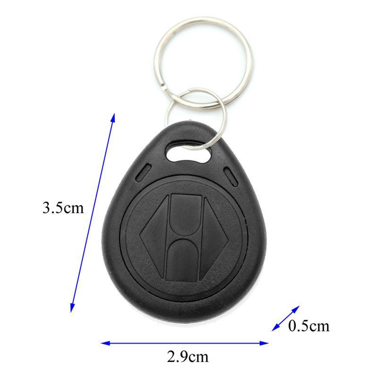 125kHz Rewritable ID Card Token Keyfobs RFID Key Proximity for Security Lock