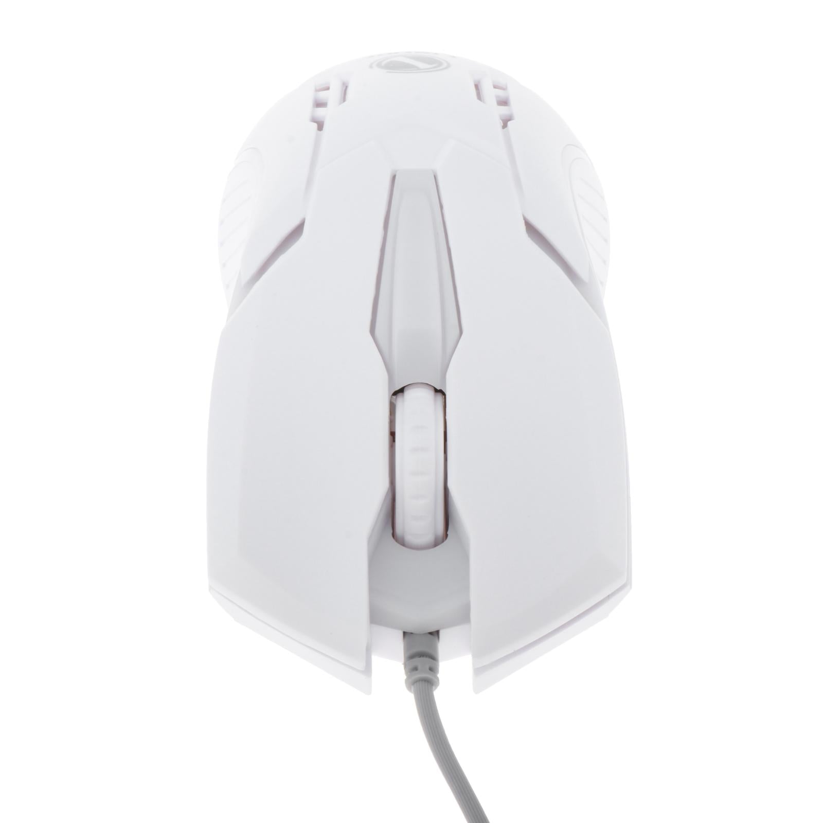 Wired Wired Mouse Kit Combo Rainbow Backlit Keyboard Mouse White