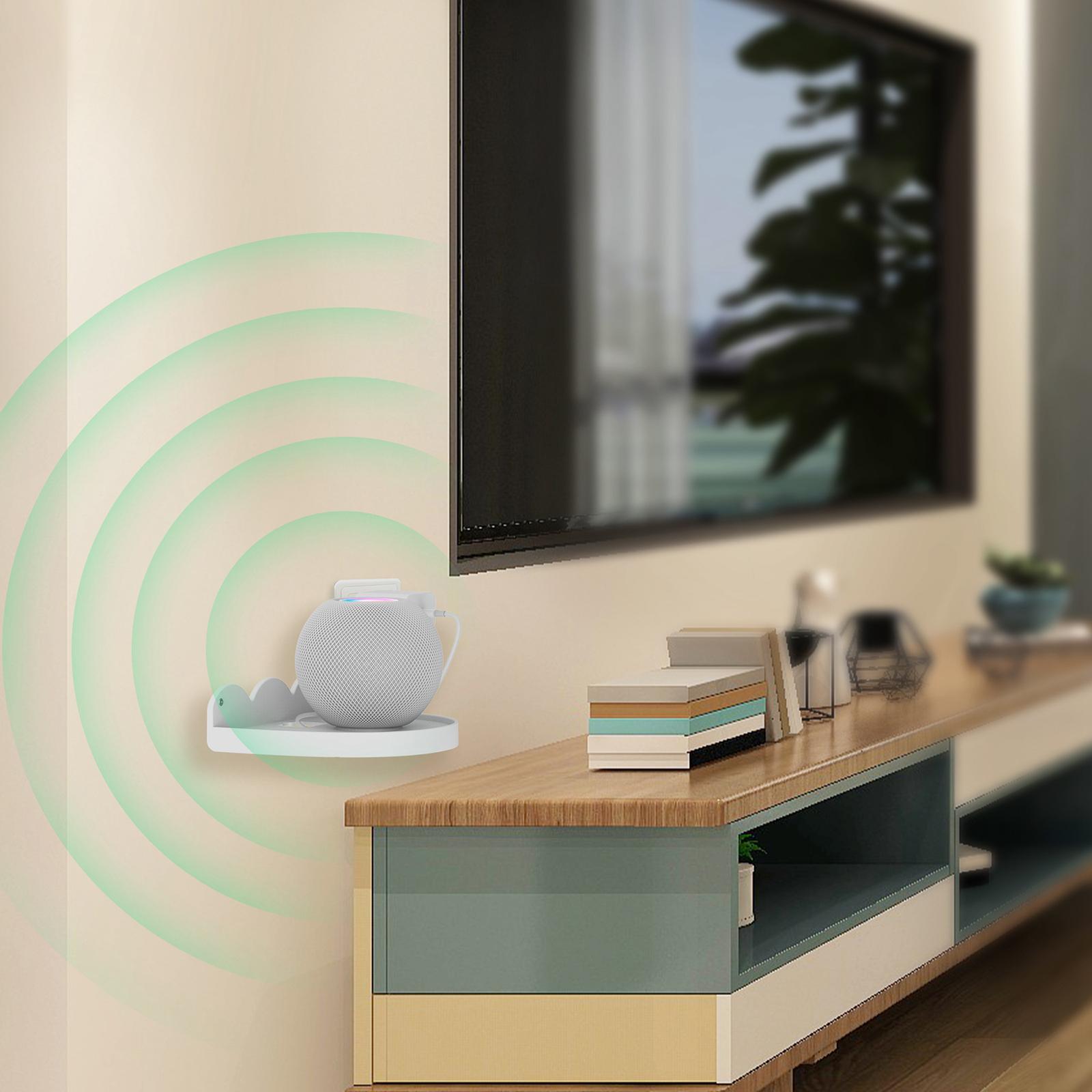 Wall Mount Shelf for Amazon Echo Dot 1 2 3 4 Speaker Smartphones white