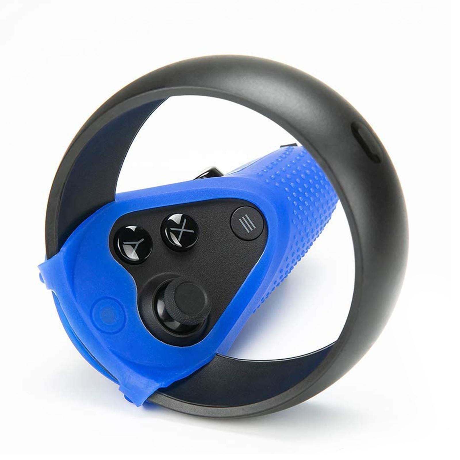 Silicone Protective Skins Grip Cover for Oculus Quest 1 Rift-S Elastic Blue