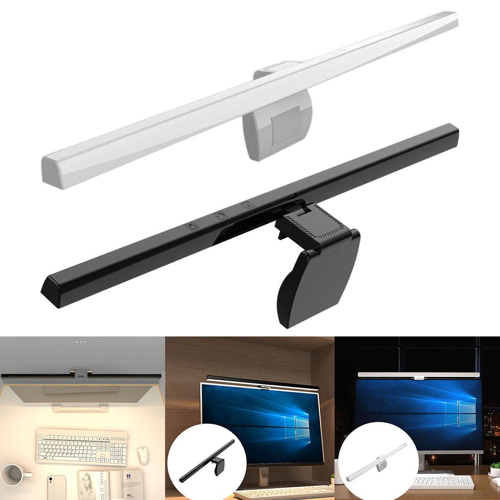 Laptop Screen LED Hanging Lamp 3 Adjustable Brightness for Office Home White