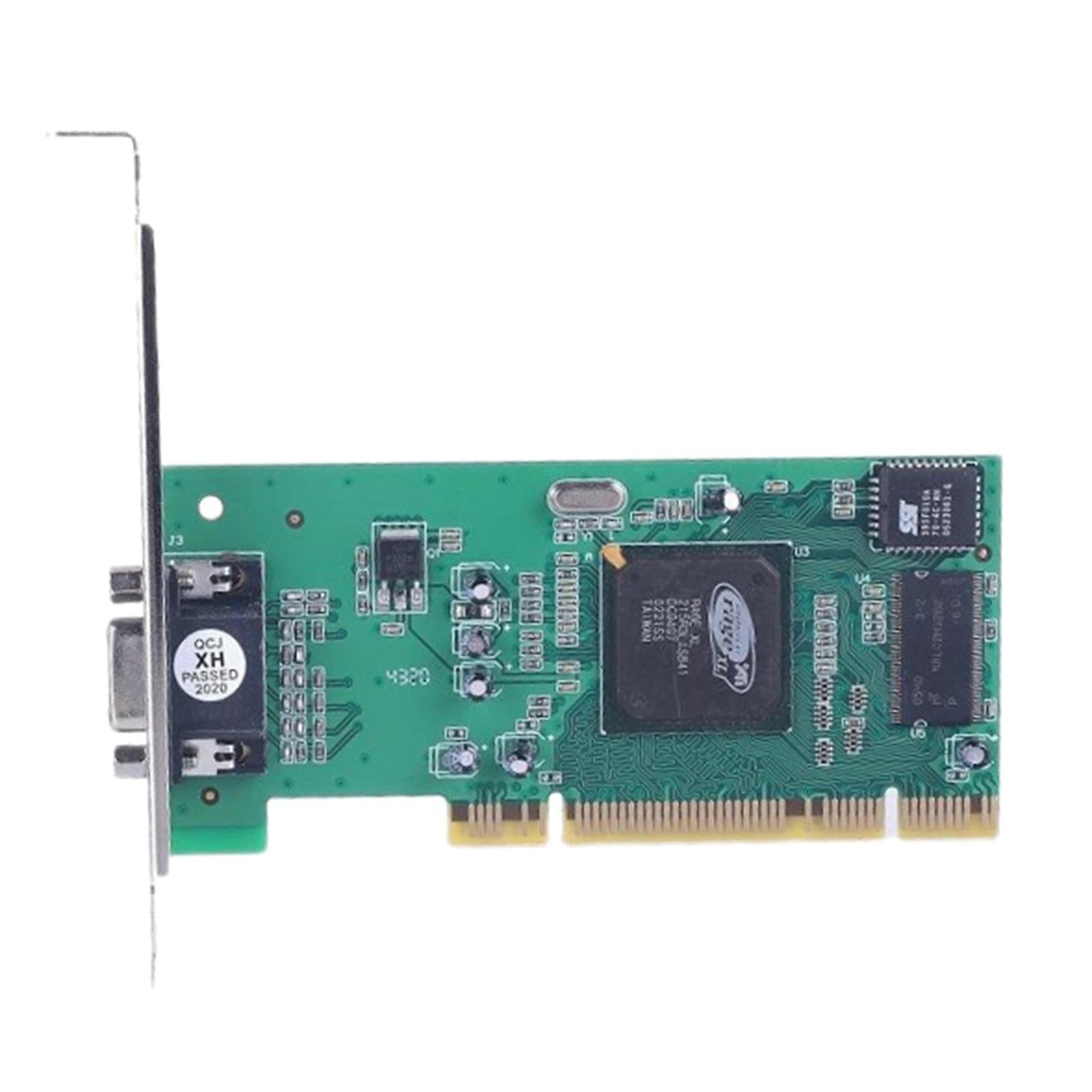 ATI Rage XL 8MB PCI VGA Video Card 32Bit PCI Express 2.0 Graphics Card