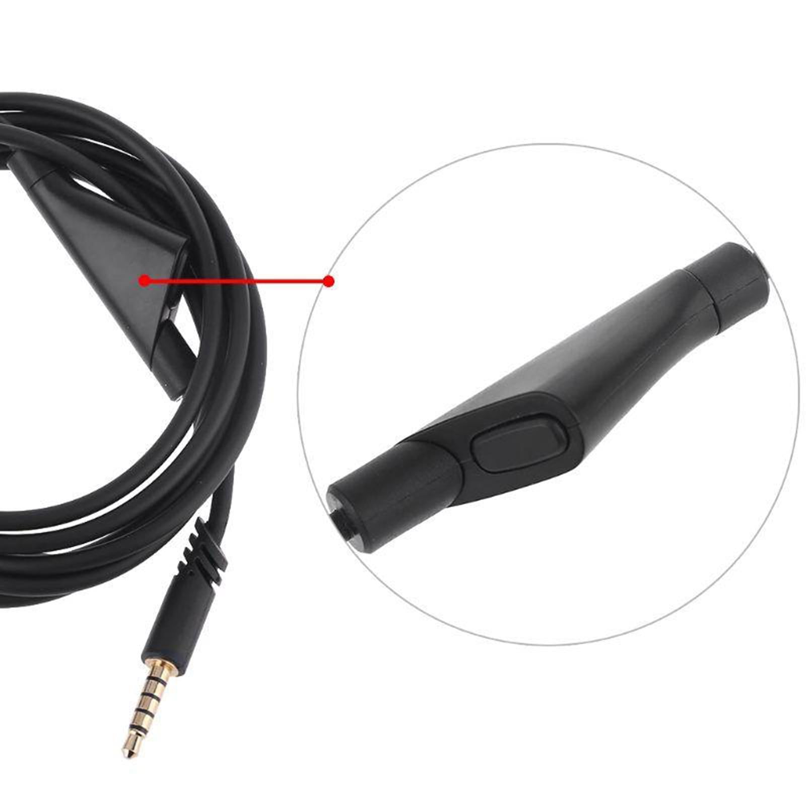 2 Meter Audio Line Cord Cable Volume Control for Astro A10 A40 Headset