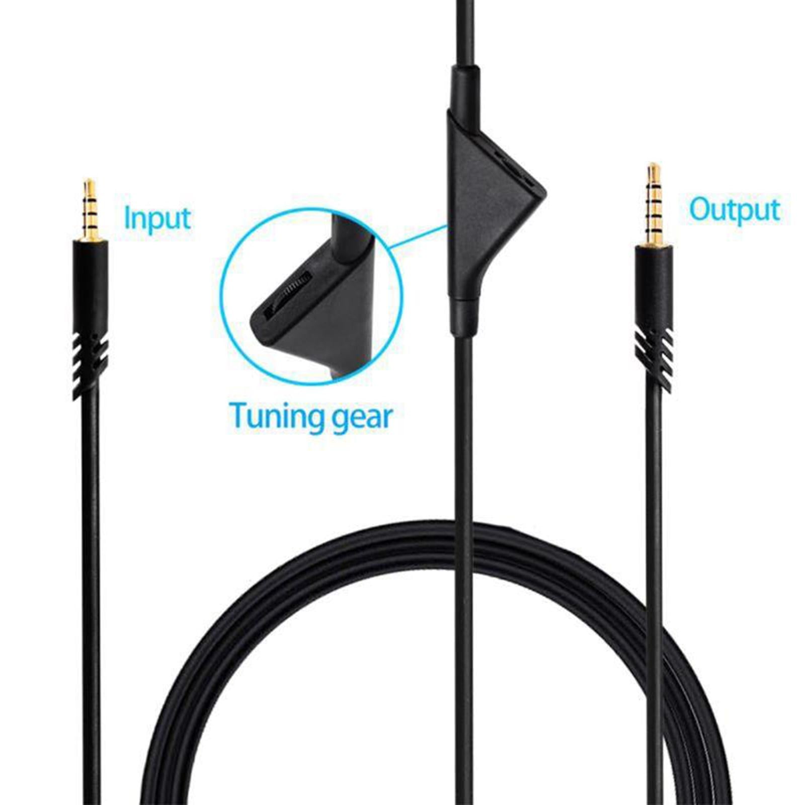 2 Meter Audio Cord Cable Volume Control Replaces for Astro A10 A40 Headset