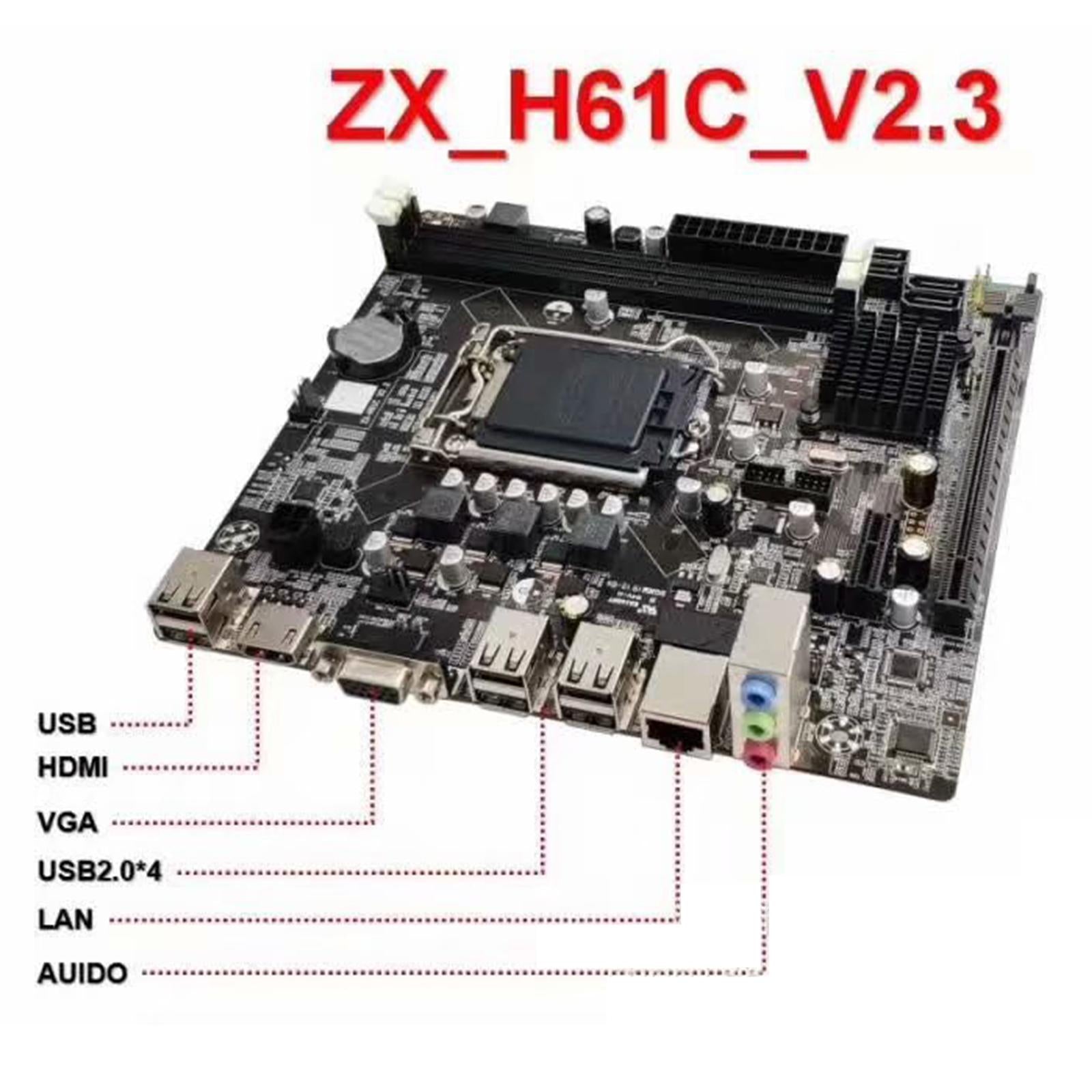 H61 Desktop Motherboard Socket LGA 1155 DDR3 Memory Micro-ATX Mainbord