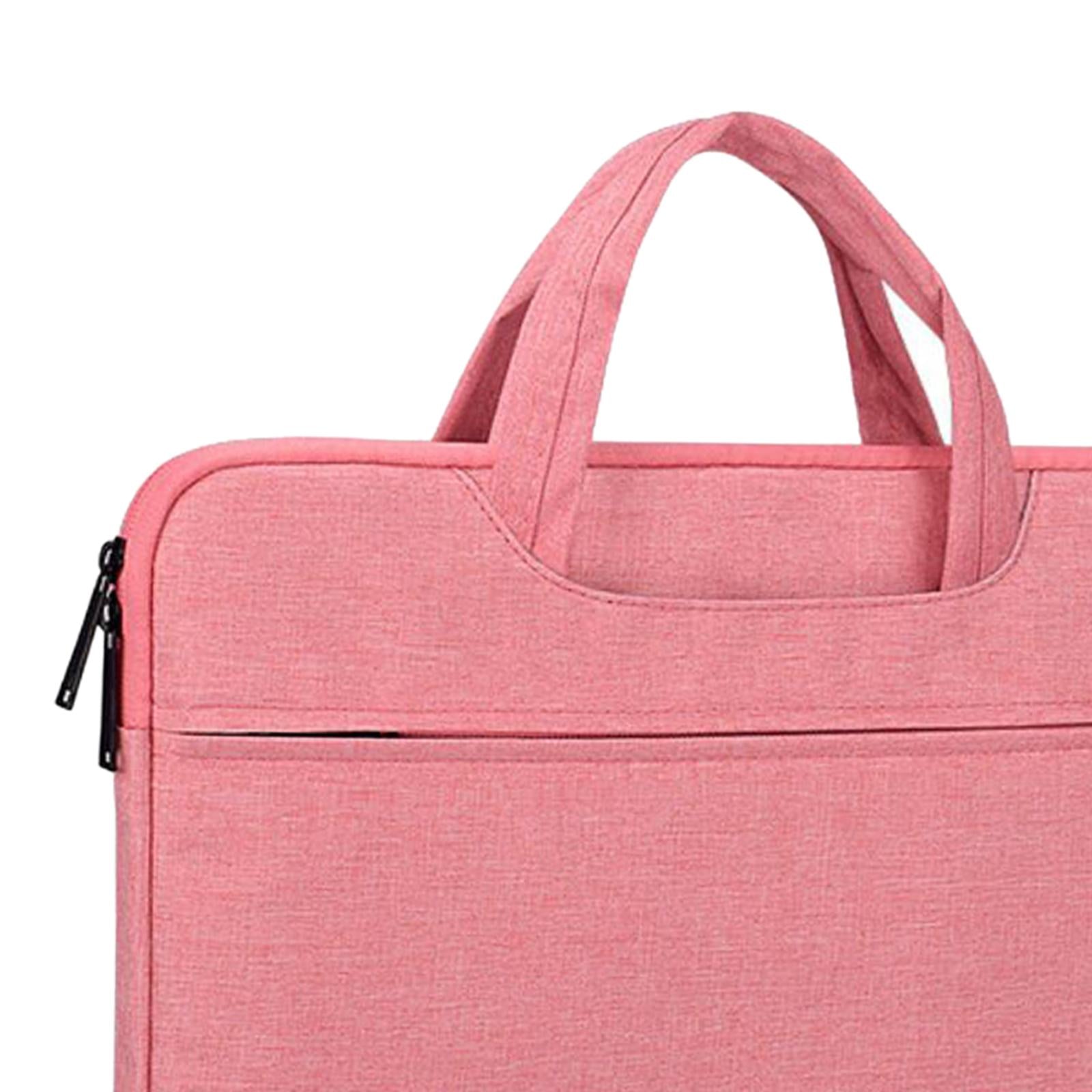 Laptop and Tablet Case Sleeve Waterproof Organizer Pocket for Men Women Pink 14.1-15.4 inch