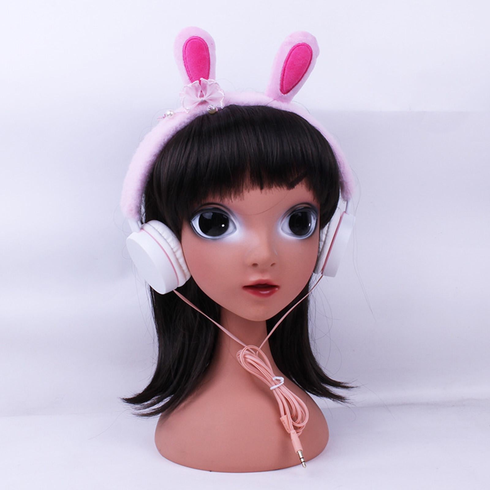 Kids Girls Wired headphones Headset Volume Control for Phone Tablet Pink