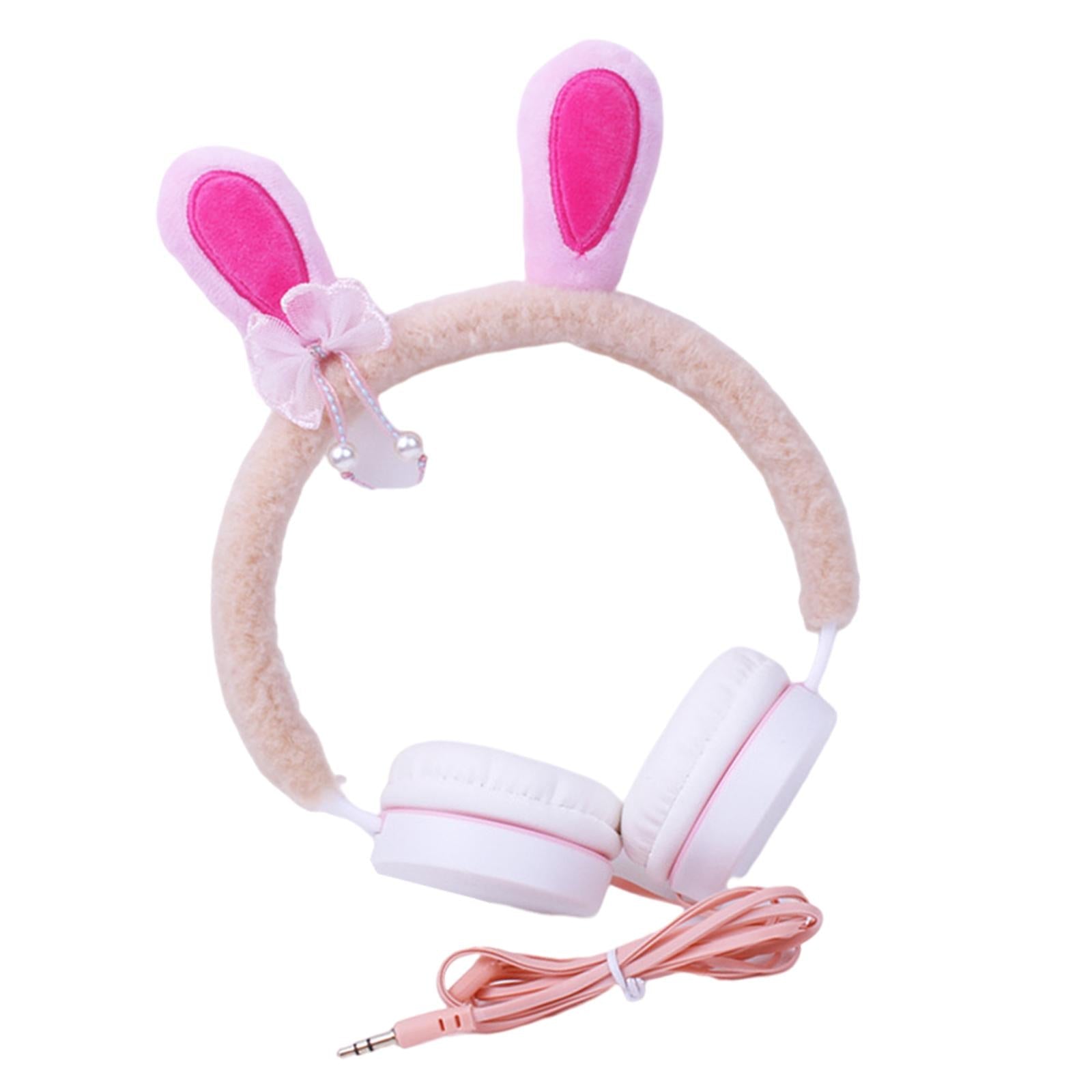 Kids Girls Wired headphones Headset Volume Control for Phone Tablet Yellow